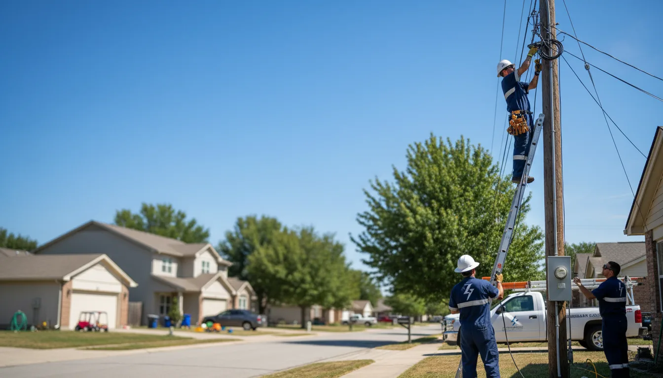 Residential electrician providing installation services in Moscow, TX